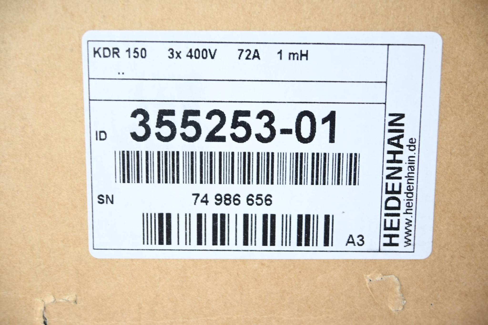 Heidenhain Kommutierungsdrossel KDR 150 ( 355253-01 ) Ver. A3