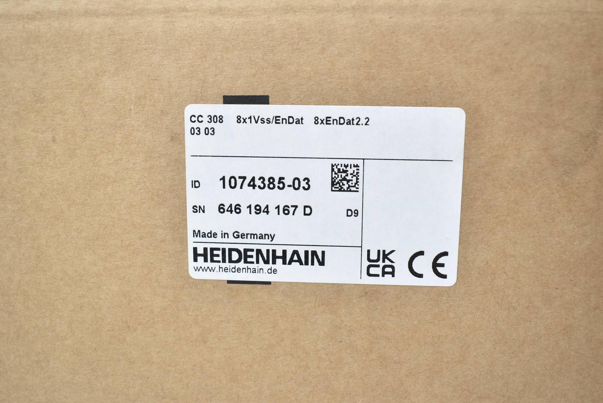 Heidenhain Reglereinheit CC308 1074385-03 ( 1074 385-03 ) Ver. D9