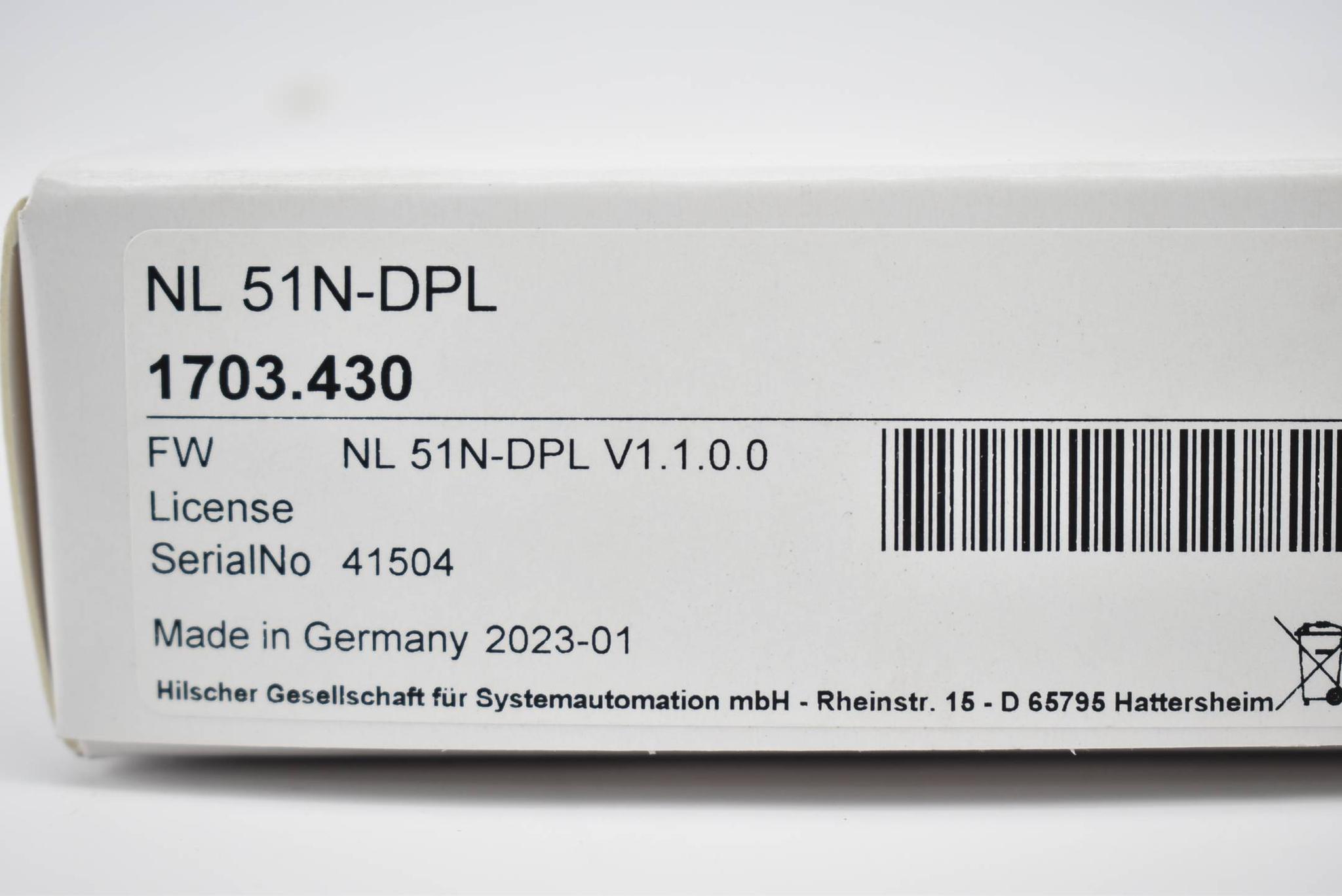 Produktfoto 2 von Hilscher Profinet Profibus Proxy-Stecker NL 51N-DPl ( 1703.430 ) NL51N-DPI