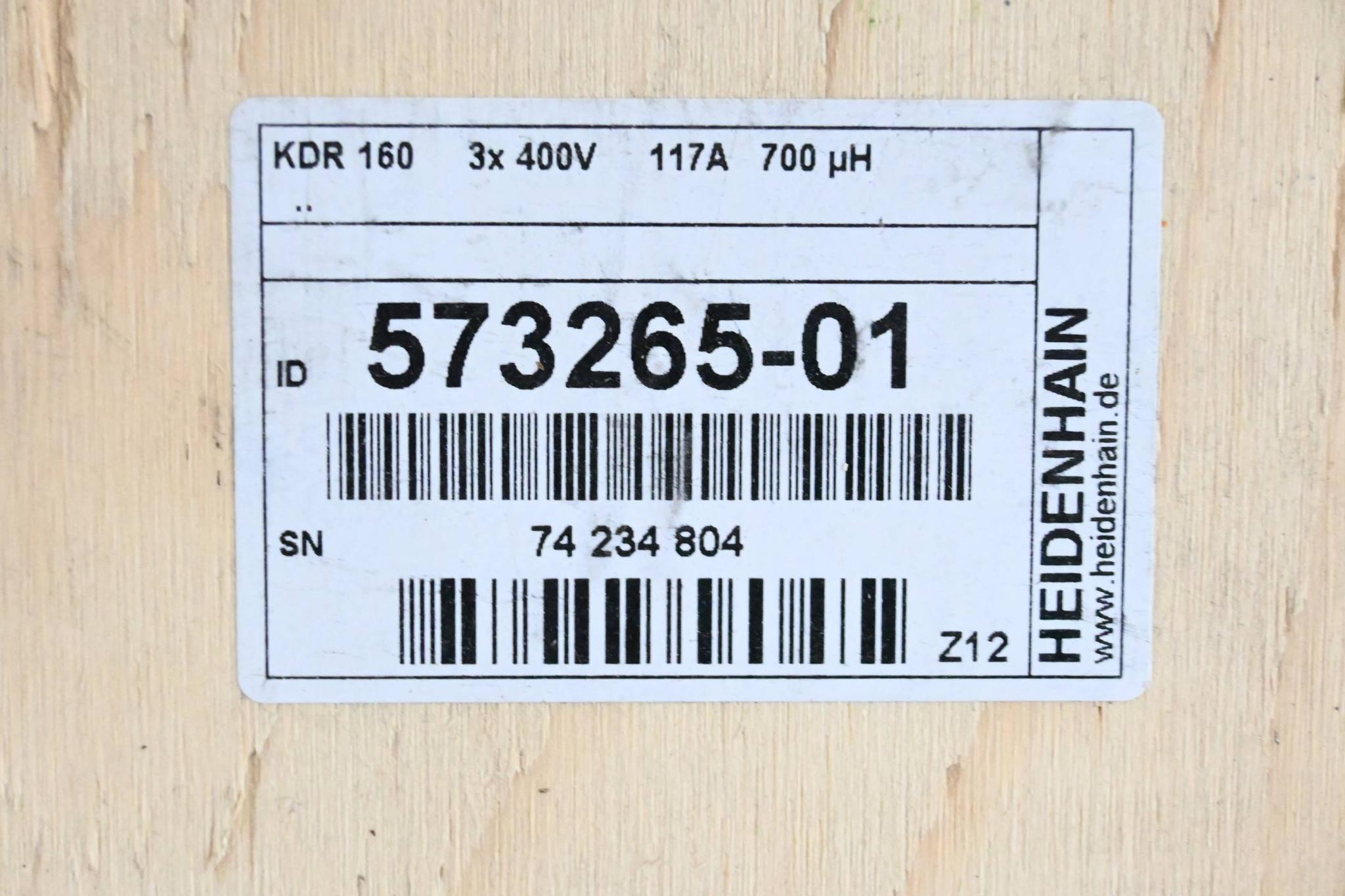 Heidenhain KDR 160 Kommutierungsdrossel 3x400V 117A 700μH ( 573265-01 ) Ver. Z12