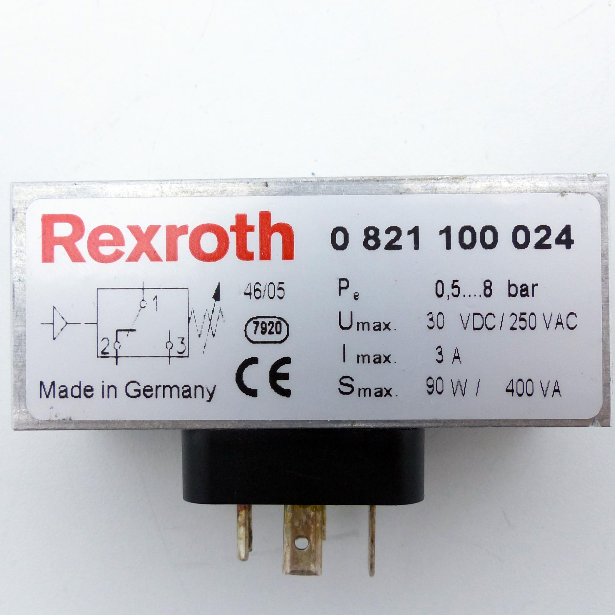 Produktfoto 2 von REXROTH Druckschalter 0 821 100 024