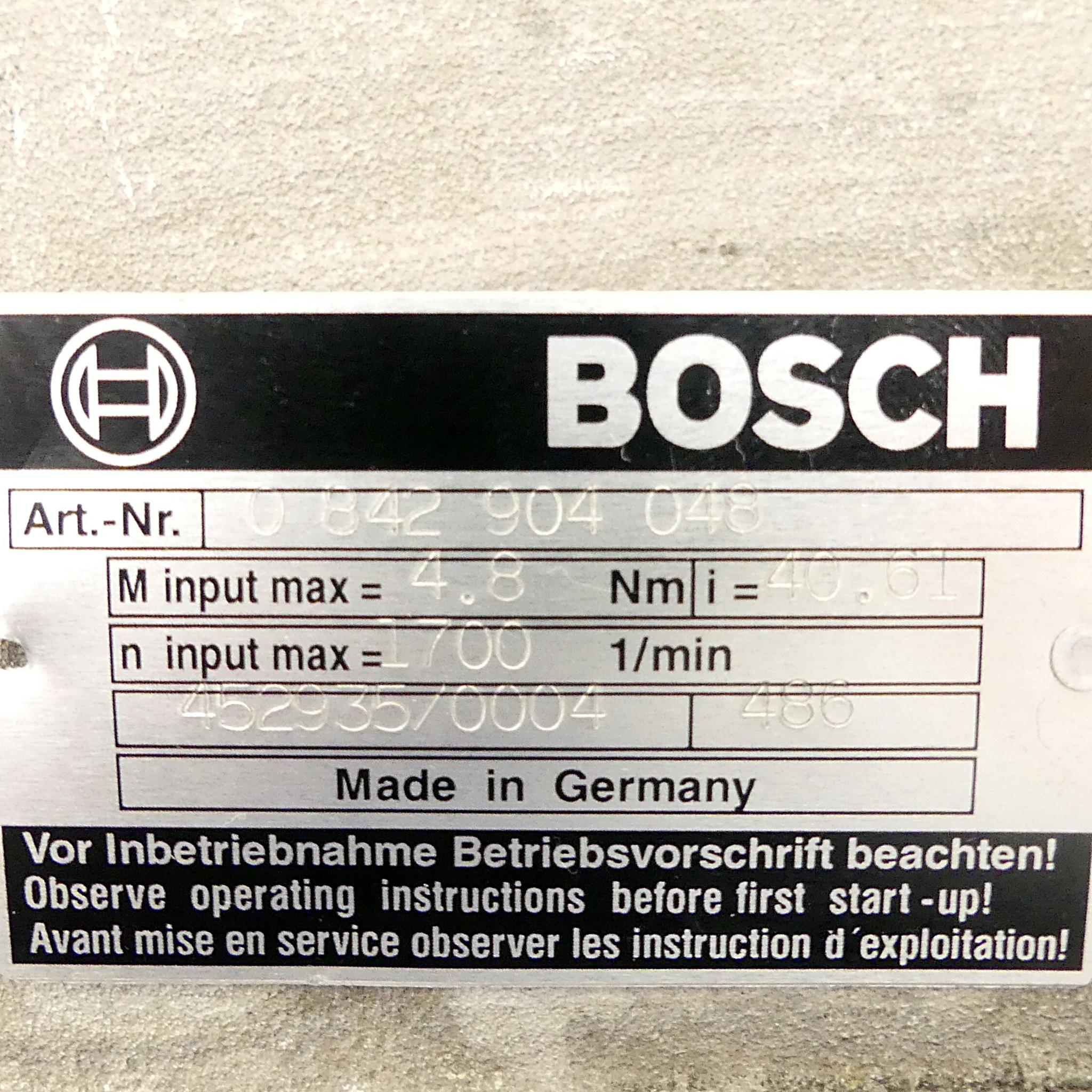 Produktfoto 2 von BOSCH Getriebe