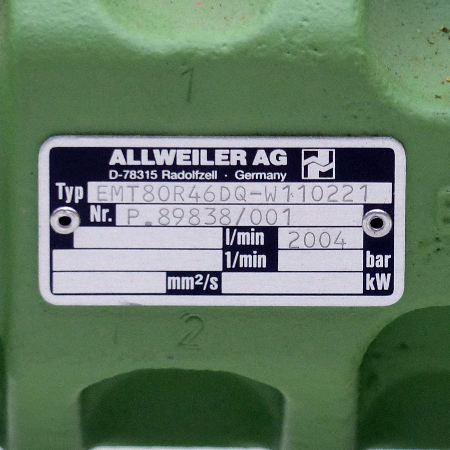 Produktfoto 2 von ALLWEILER AG Schraubspindelpumpe