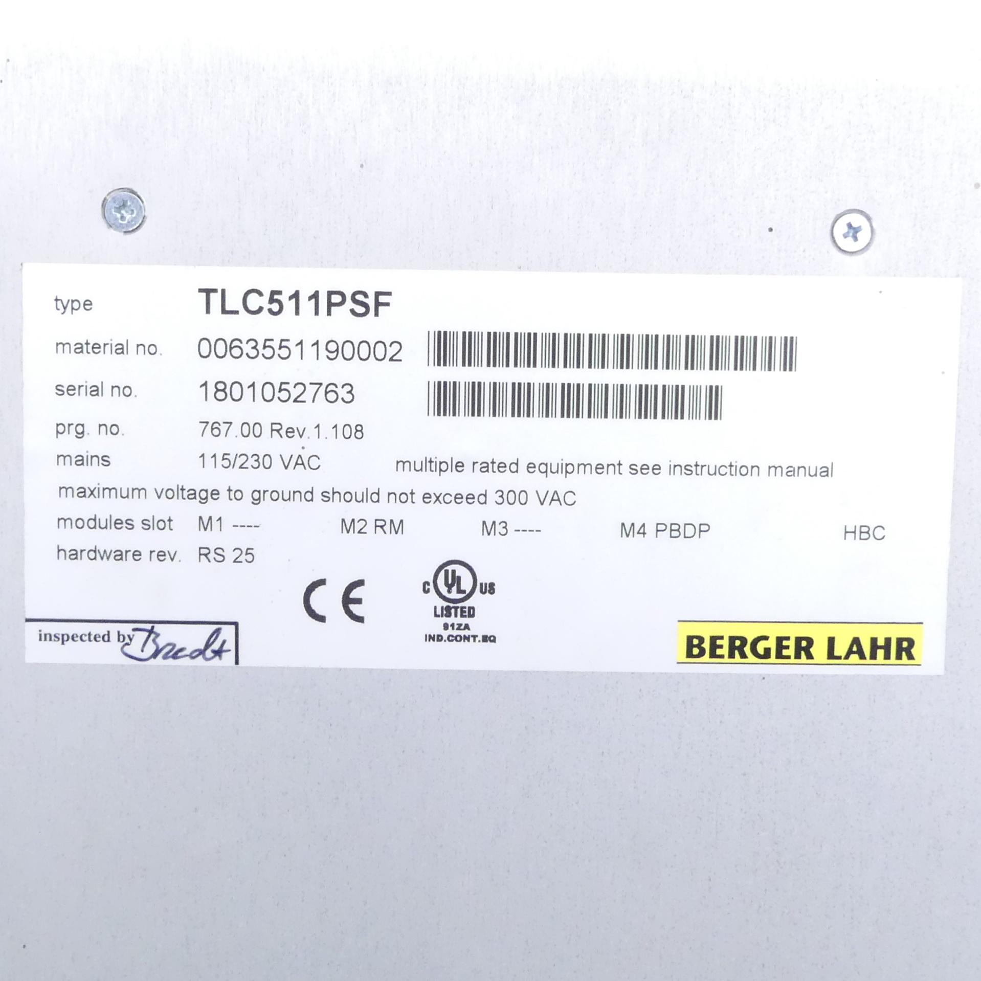 Produktfoto 2 von BERGER LAHR Twin Line Servo Drive TLC511PSF