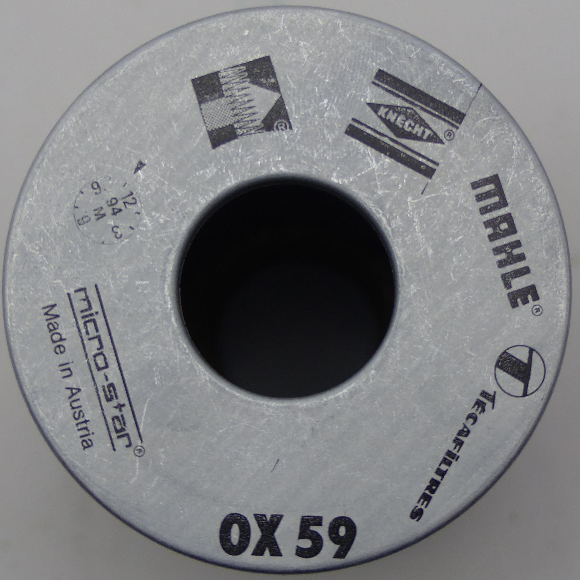 Produktfoto 2 von MAHLE Filtereinsatz OX59