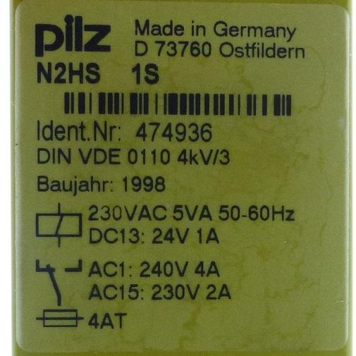 Produktfoto 2 von PILZ Zweihandbediengerät N2HS 1S