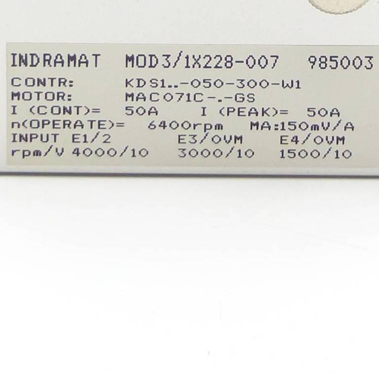 Produktfoto 2 von INDRAMAT AC Servo Controller KDS1