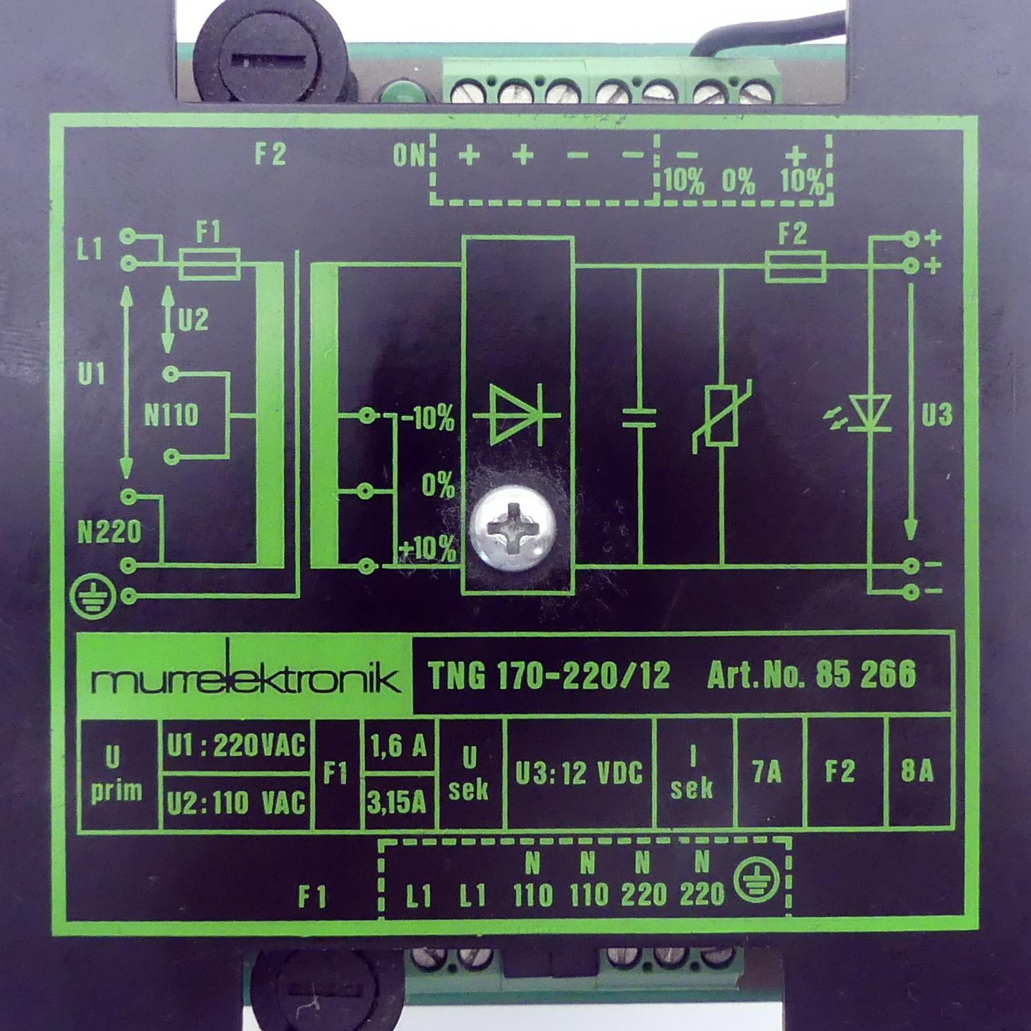 Produktfoto 2 von MURRELEKTRONIK Trafonetzgerät TNG 170-220/12