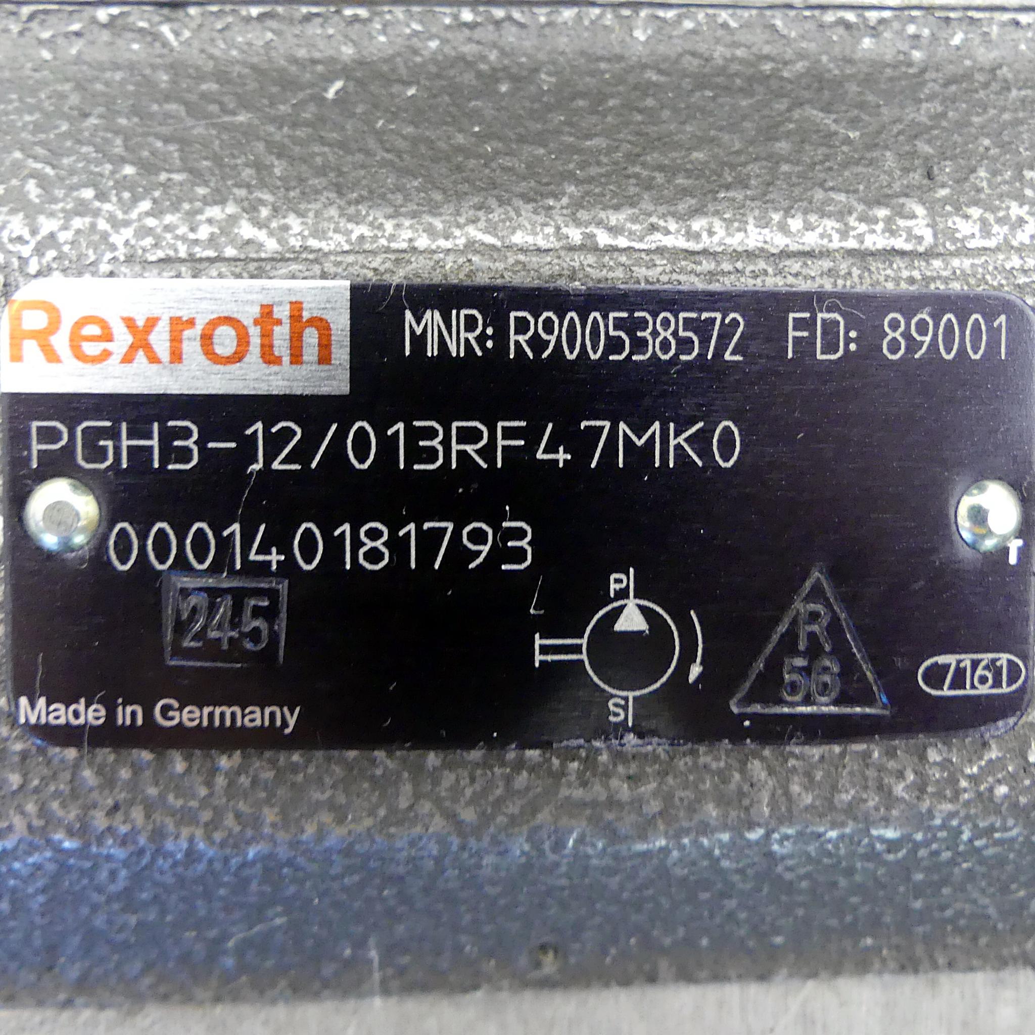 Produktfoto 2 von REXROTH Hydraulikpumpe PGH3-12/013RF47MK0; PGH3-10/013RE47MU2