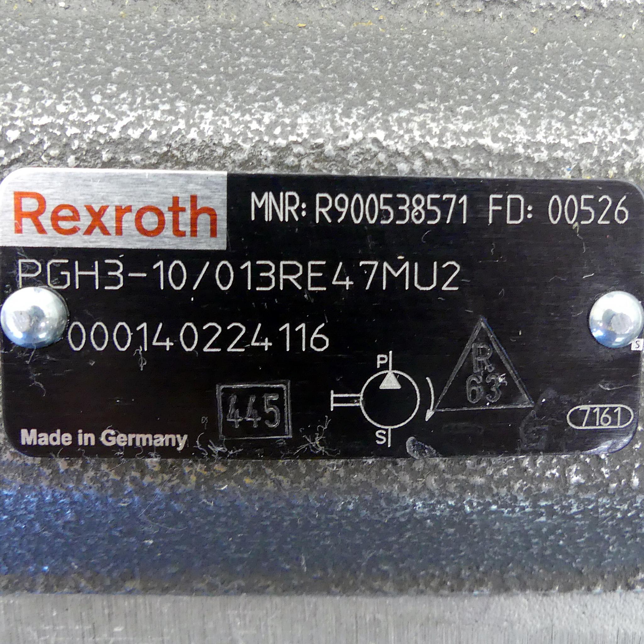 Produktfoto 3 von REXROTH Hydraulikpumpe PGH3-12/013RF47MK0; PGH3-10/013RE47MU2