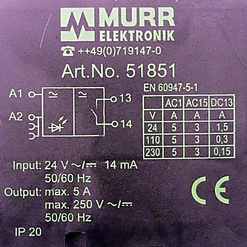 Produktfoto 2 von MURRELEKTRONIK Ausgangsrelais