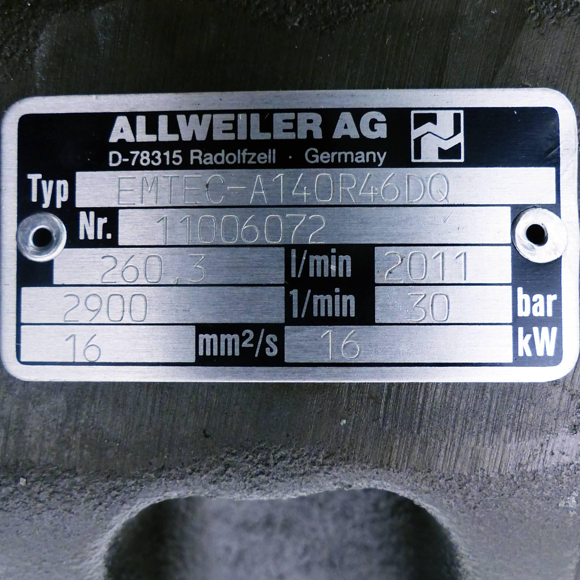 Produktfoto 2 von ALLWEILER AG Schraubenspindelpumpe