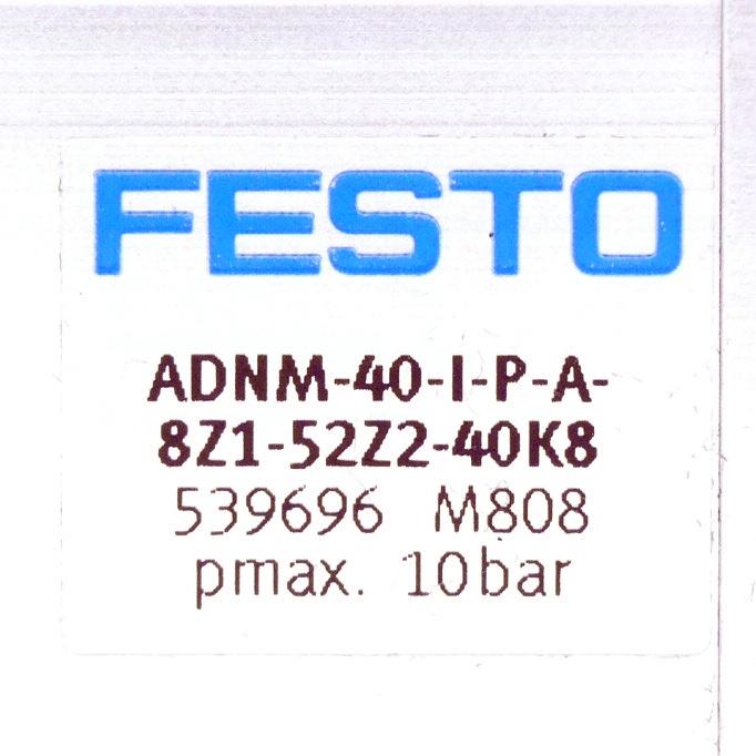 Produktfoto 2 von FESTO Pneumatikzylinder ADNM-40-I-P-A-8Z1-52Z2-40K8