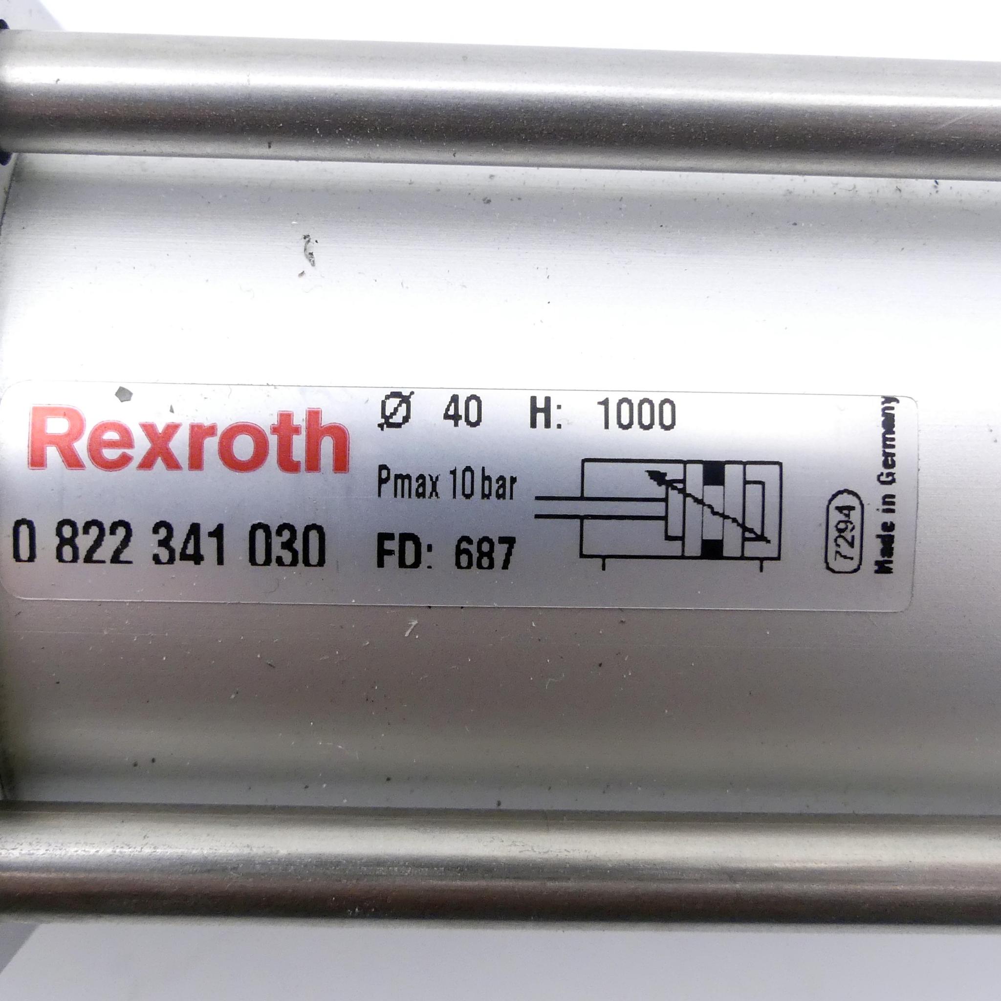 Produktfoto 2 von REXROTH Pneumatikzylinder 0 822 341 030