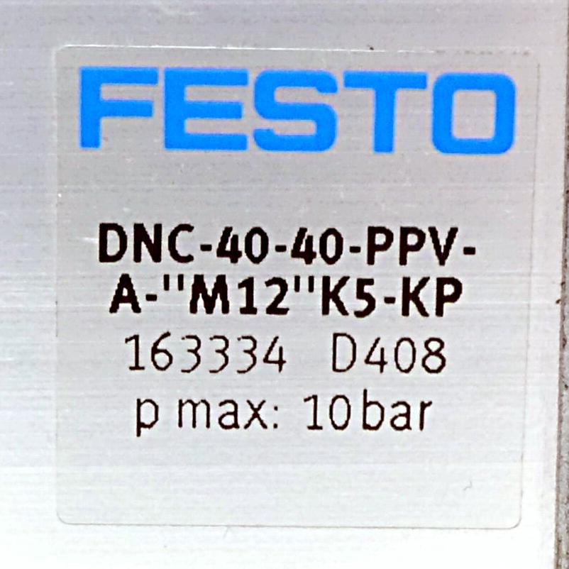 Produktfoto 2 von FESTO Normzylinder DNC-40-40-PPV-A-''M12''K5-KP