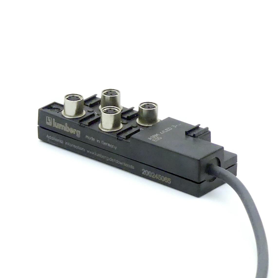 Produktfoto 1 von LUMBERG 3 Stück Aktor-Sensor-Box ASBM 4/LED 3-ESD