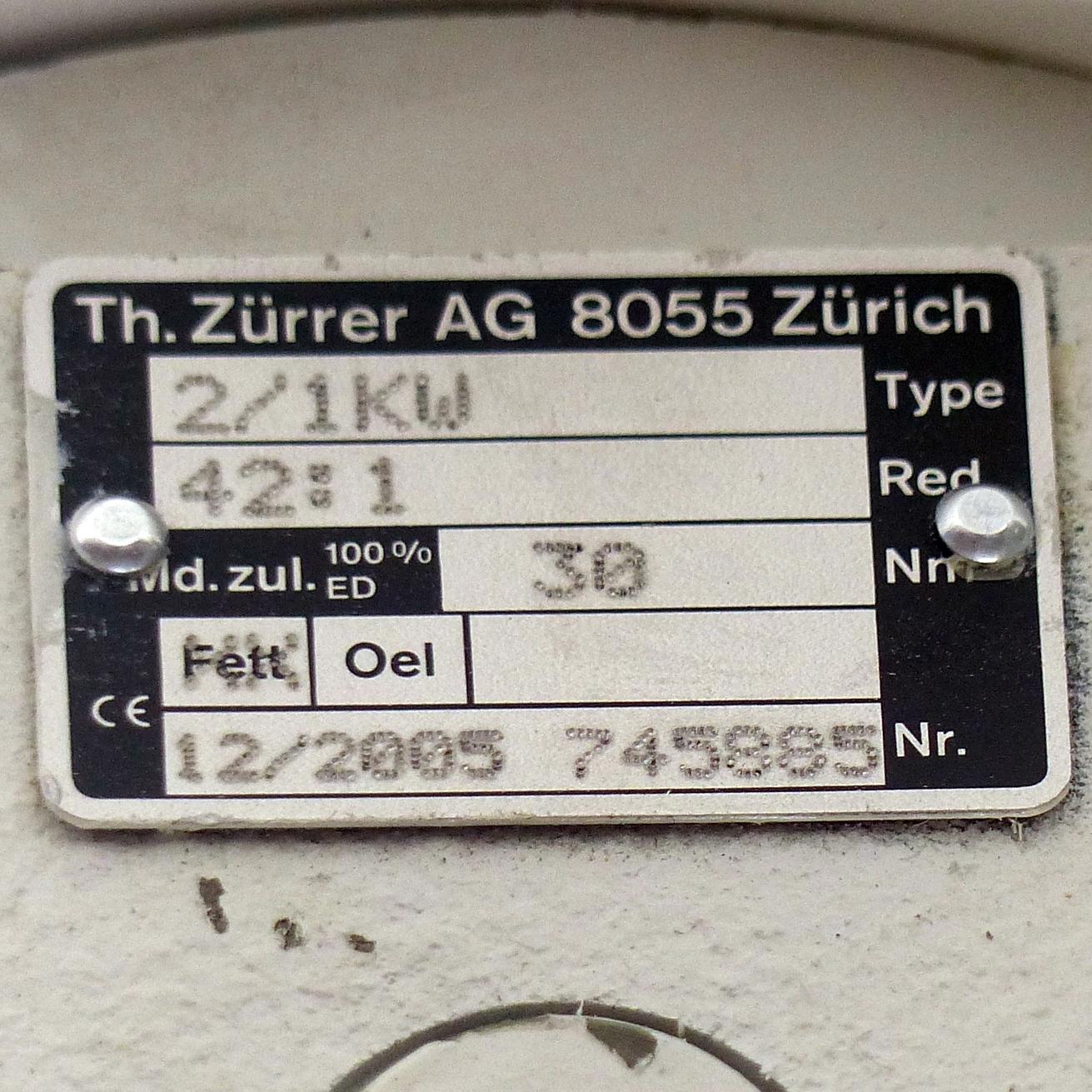 Produktfoto 3 von TH ZüRRER Getriebemotor T71B4