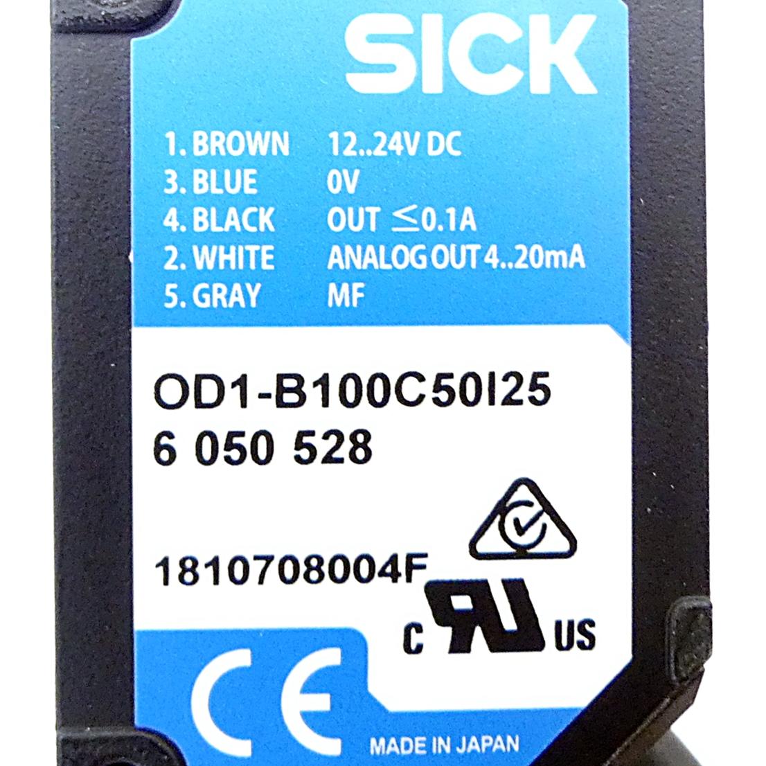 Produktfoto 2 von SICK Wegmesssensoren OD1-B100C50I25