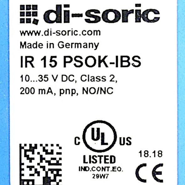 Produktfoto 2 von DI-SORIC Ringsensor IR 15 PSOK-IBS