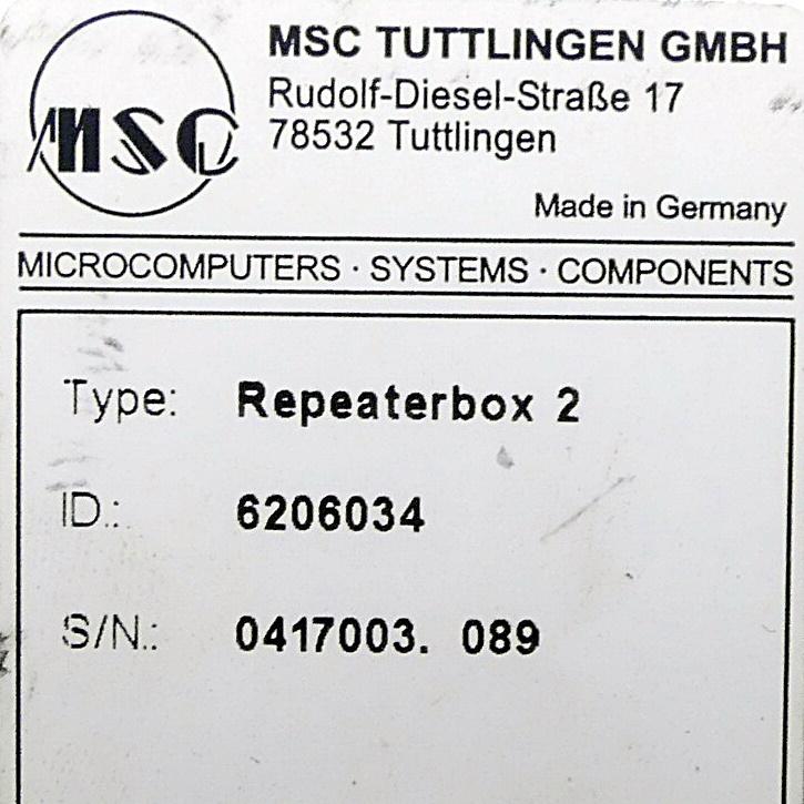 Produktfoto 2 von MSC TUTTLINGEN 0417003.089 Repeaterbox 2