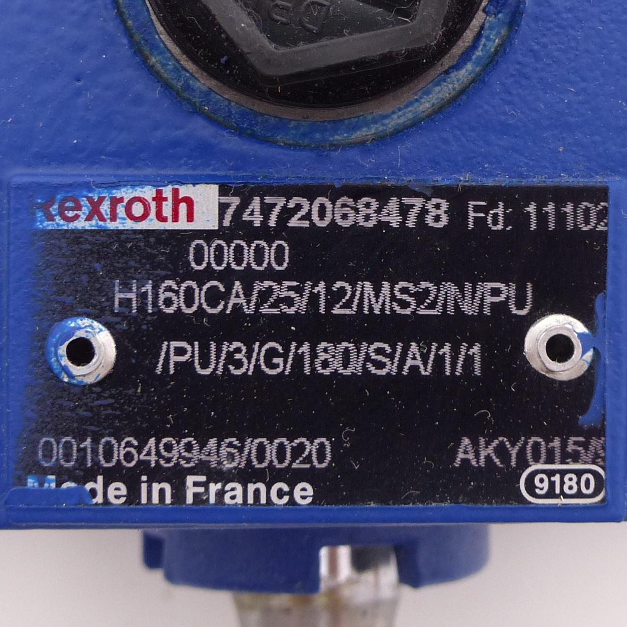 Produktfoto 2 von REXROTH Hydraulikzylinder H160CA