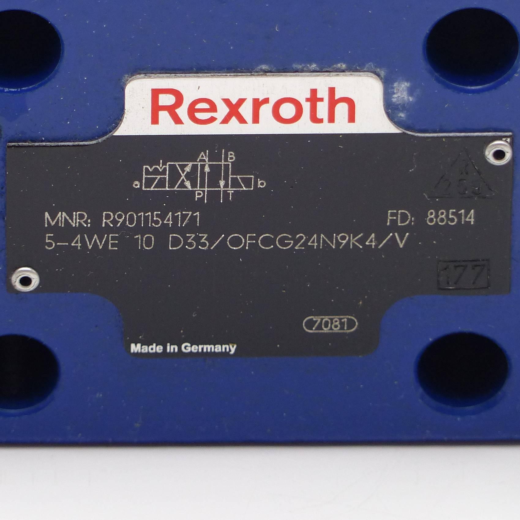 Produktfoto 2 von REXROTH 4/2Wegeventil 5-4WE10D33/OFCG24N9K4/V