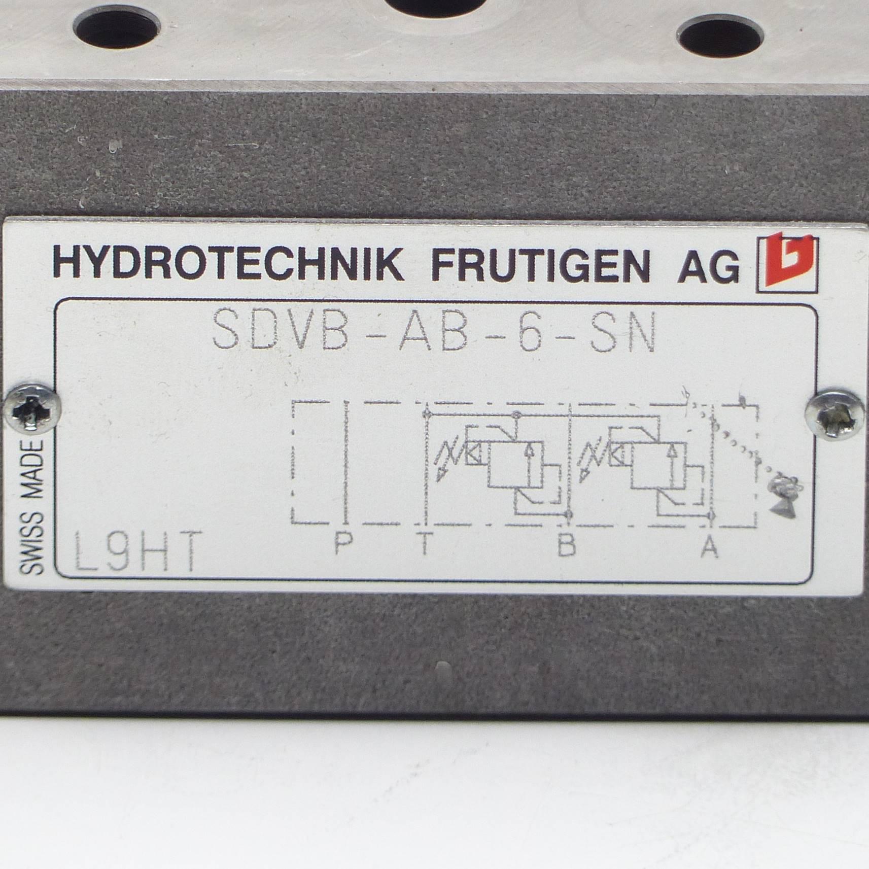 Produktfoto 2 von HYDROTECHNIK FRUTIGEN AG Sandwich-Druckbegrenzungsventil NG 6