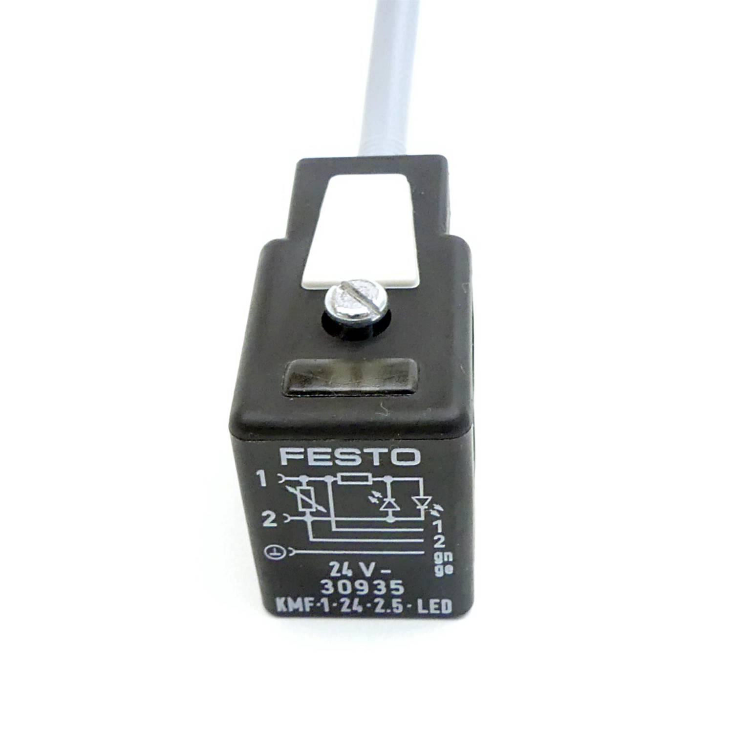 Produktfoto 4 von FESTO 3 Stück Steckdosenleitungen KMF-1-24DC-2.5-LED