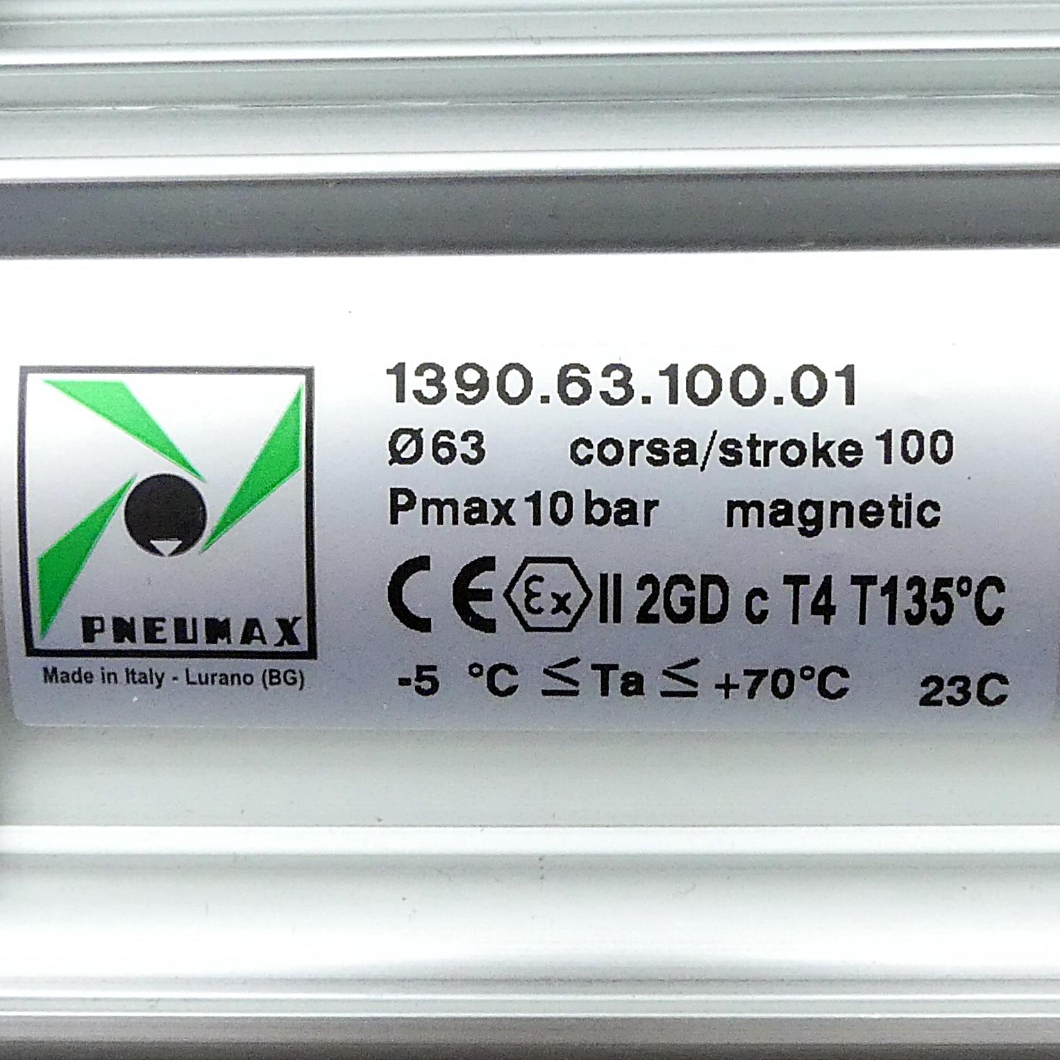 Produktfoto 2 von PNEUMAX Pneumatikzylinder 1390.63.100.01