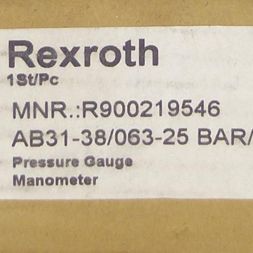 Produktfoto 2 von REXROTH Manometer AB31-38/063-25