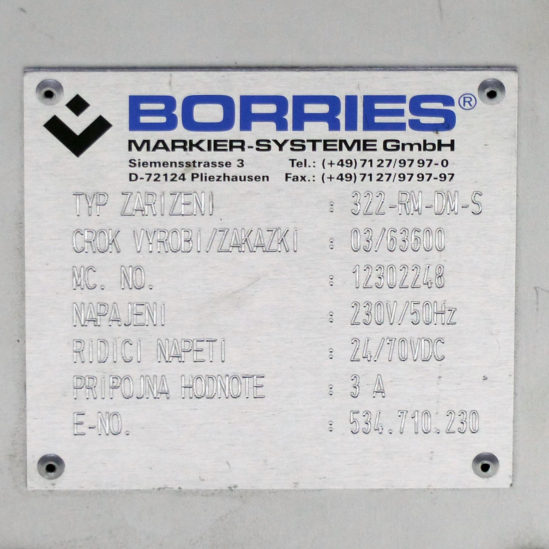 Produktfoto 2 von BORRIES Markiersystem