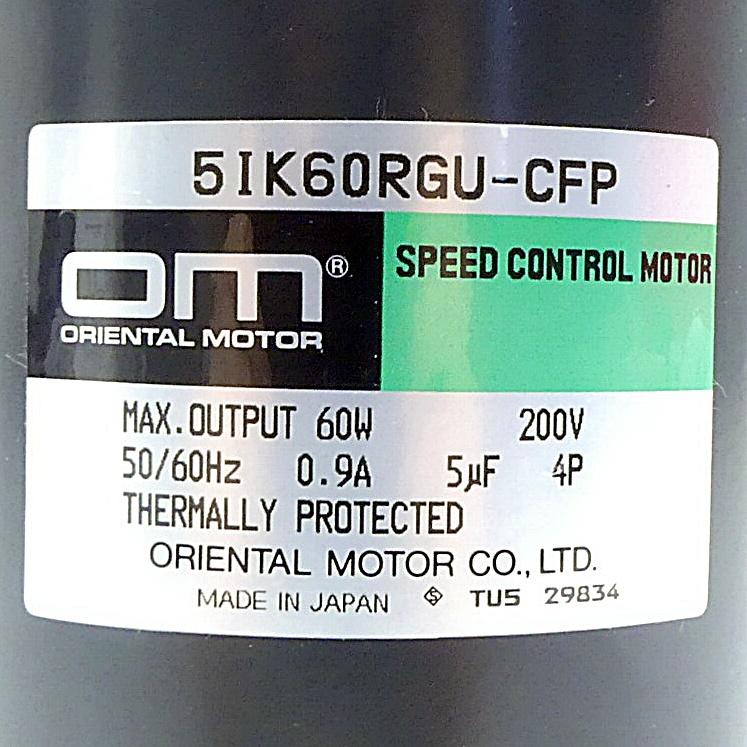 Produktfoto 2 von ORIENTAL MOTOR Speed Control Motor