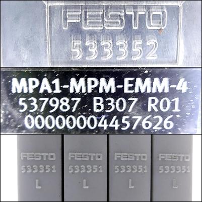 Produktfoto 2 von FESTO Verteilerplatte 537987, 533352, 533351