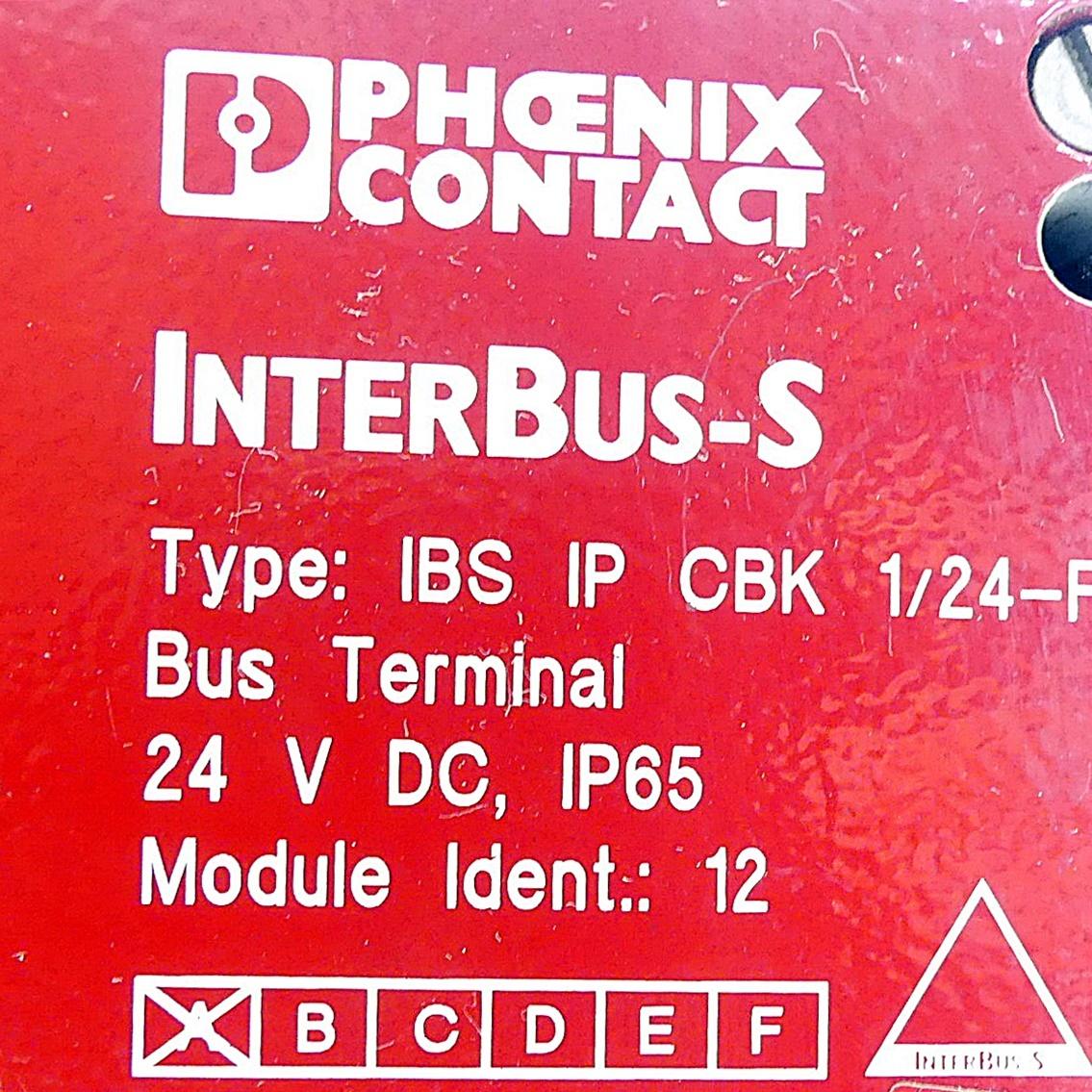 Produktfoto 2 von PHOENIX CONTACT Bus Terminal IBS IP CBK 1/24-F