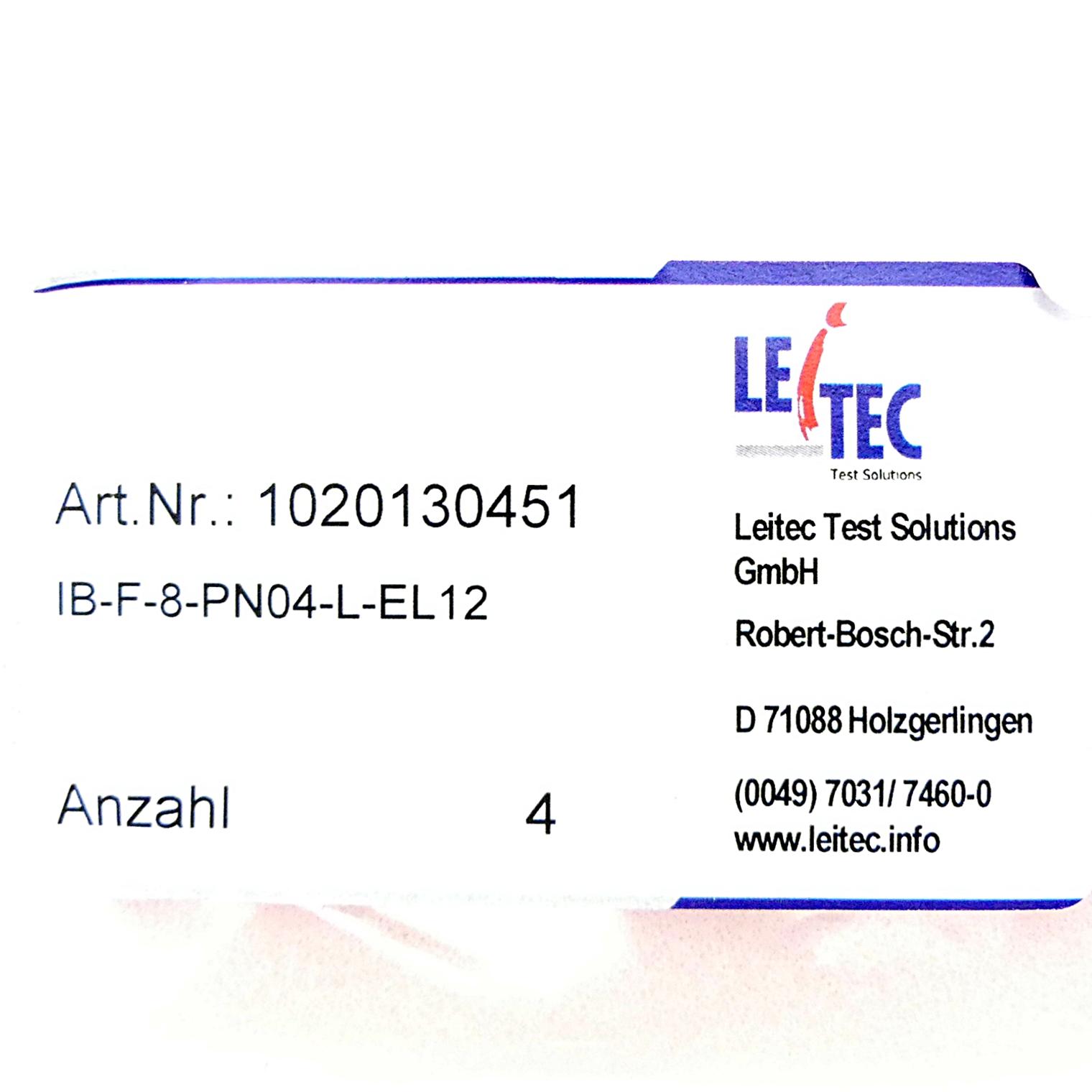 Produktfoto 2 von LEITEC IB-F-8-PN04-L-EL12