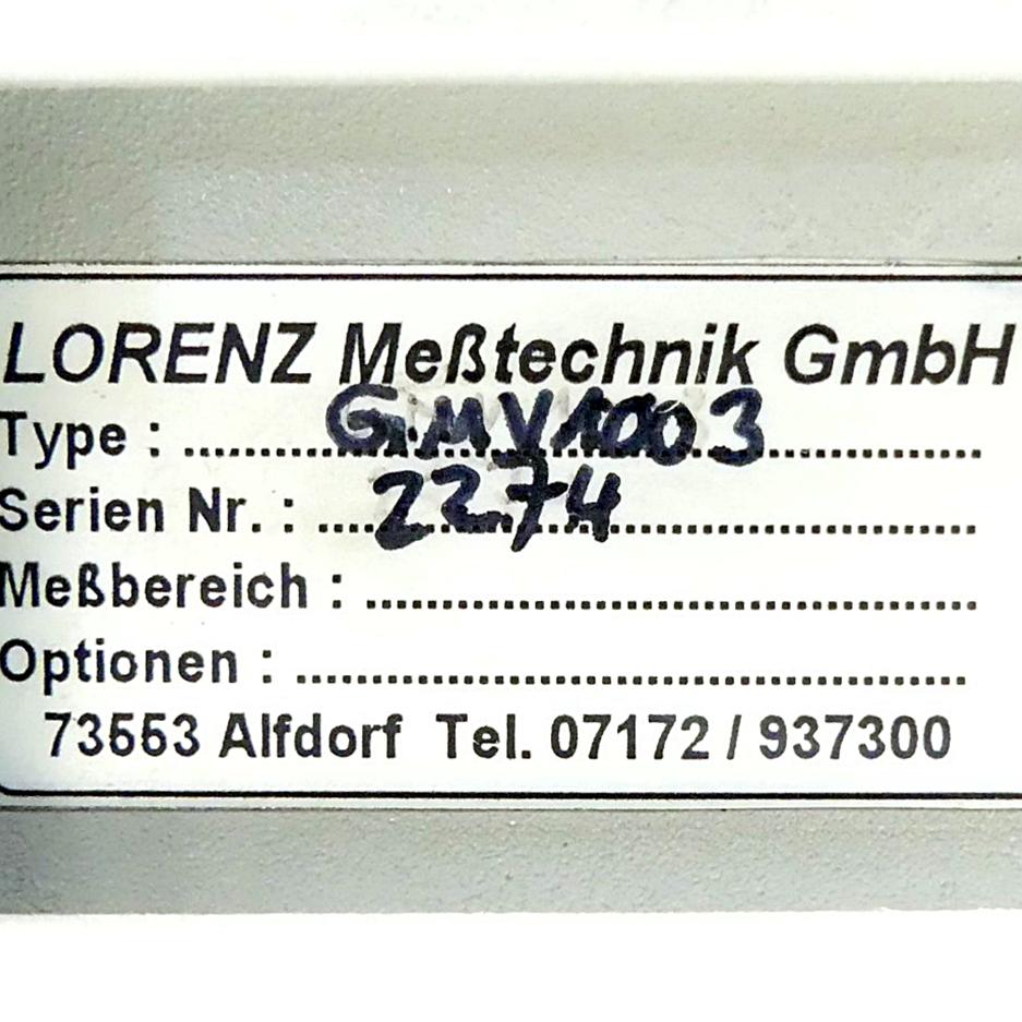 Produktfoto 2 von LORENZ_MESSTECHNIK GMV1003