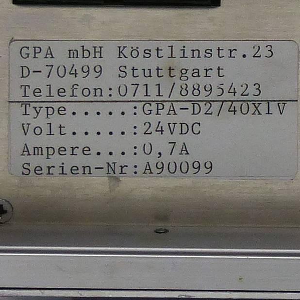 Produktfoto 2 von GPA Textanzeige mit Controller