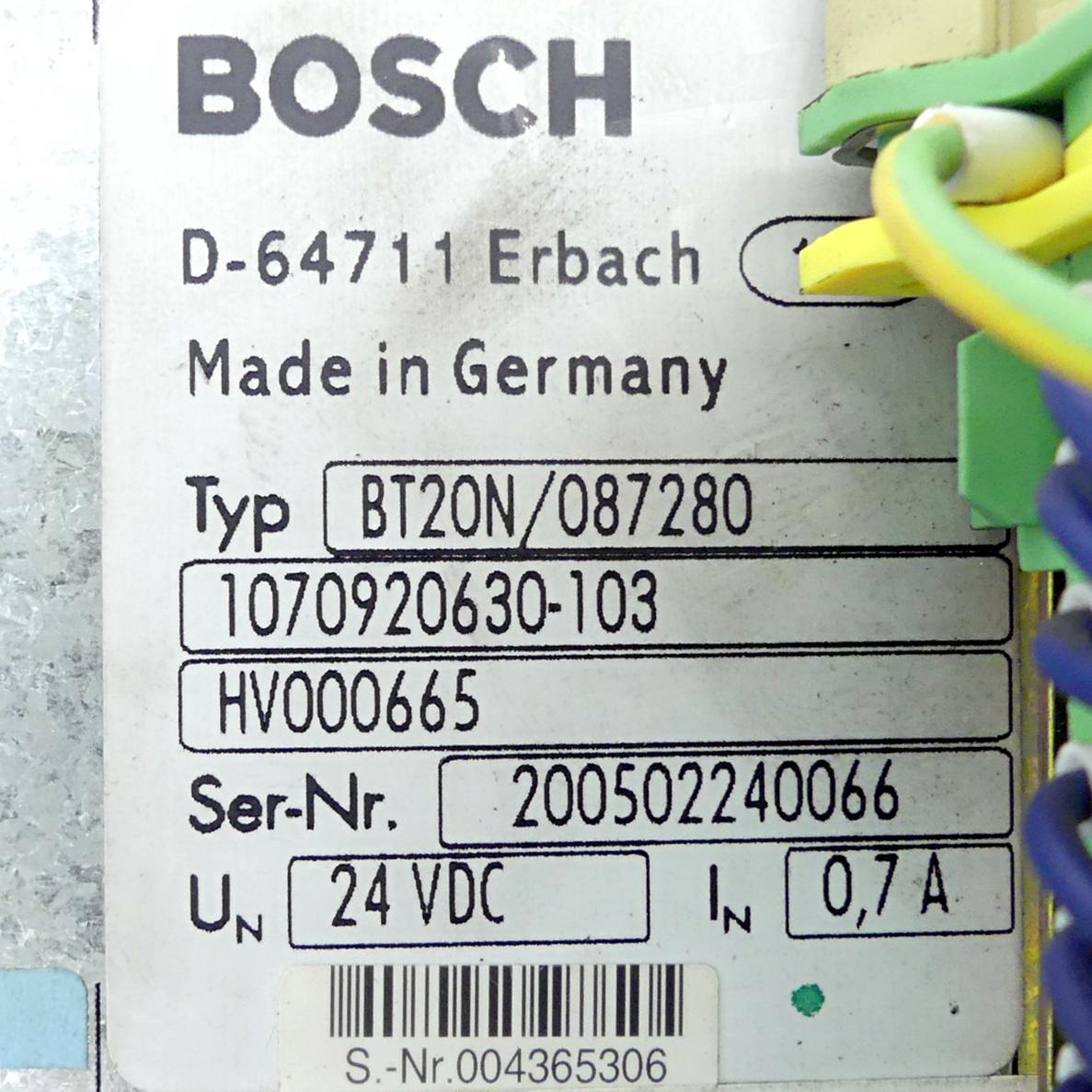 Produktfoto 2 von BOSCH Bedienterminal BT20N / 087280