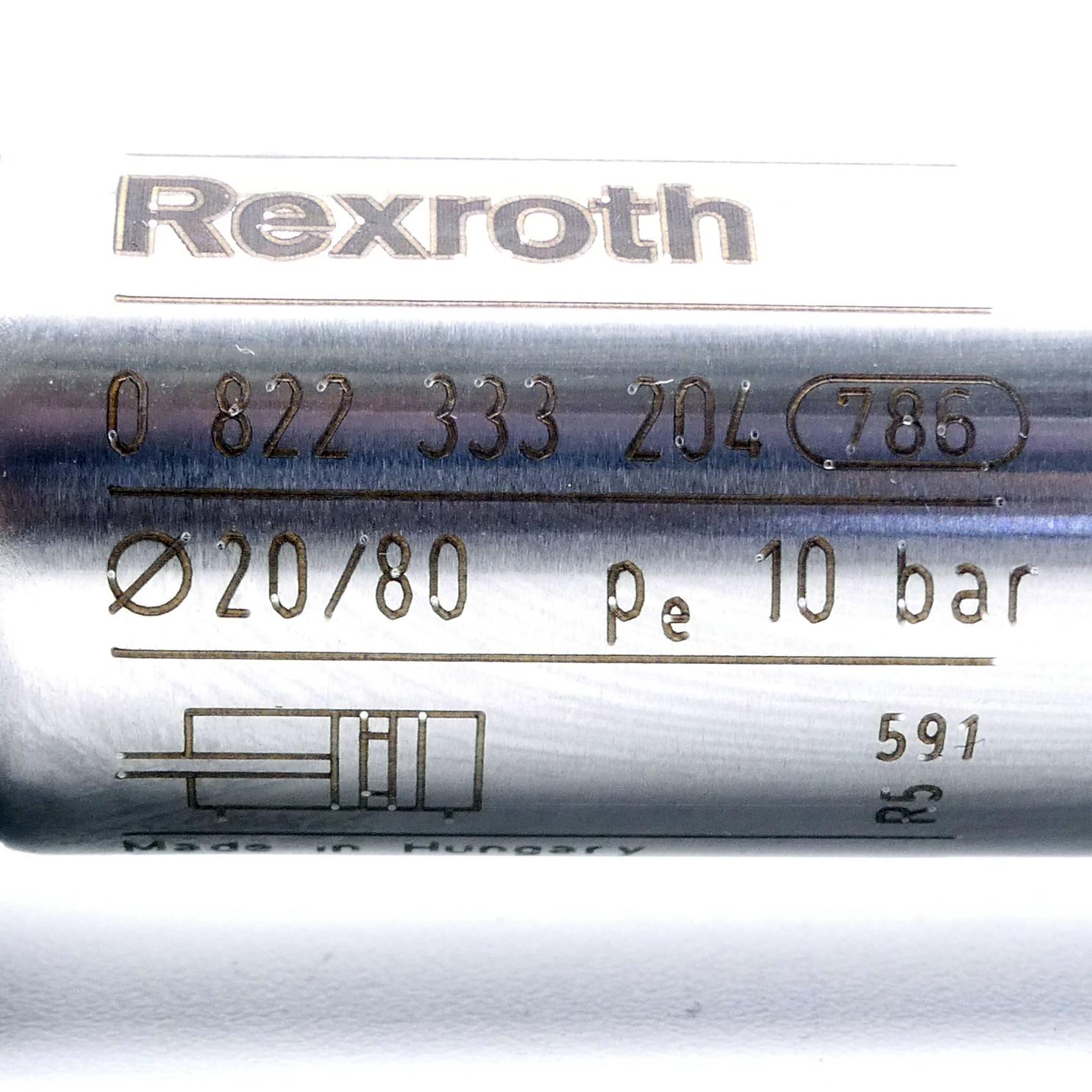 Produktfoto 2 von REXROTH Rundzylinder 0 822 333 204