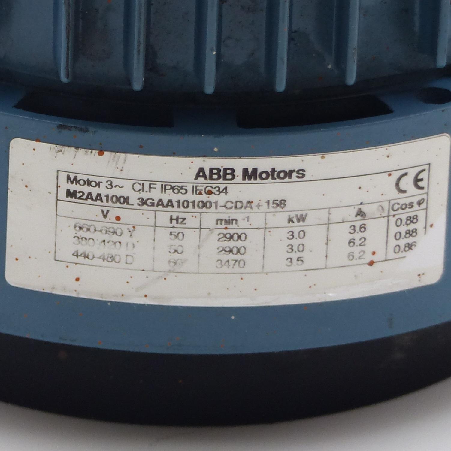 Produktfoto 2 von ABB MOTORS Drehstrommotor M2AA100L 3GAA101001-CDA+158