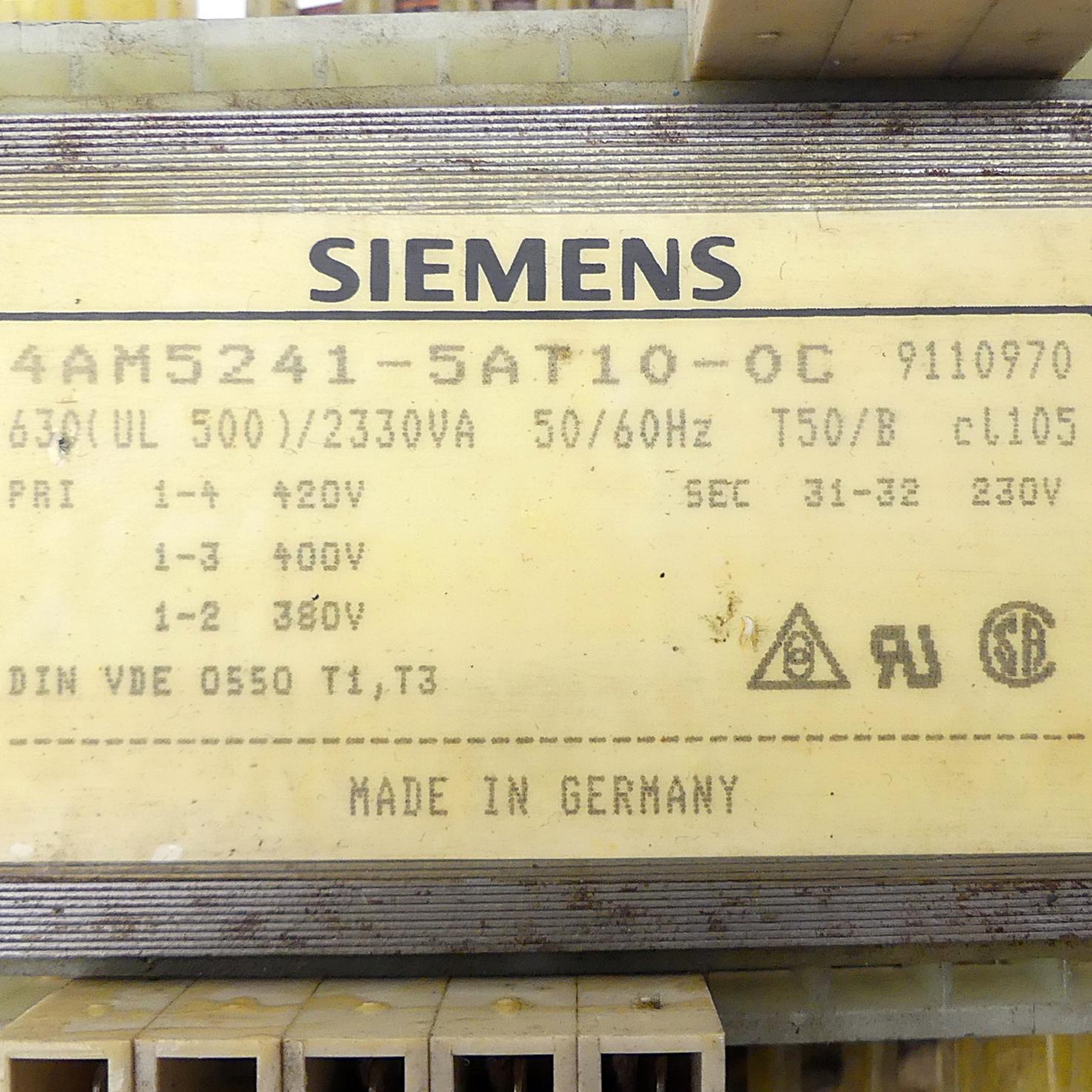 Produktfoto 2 von SIEMENS Transformator 4AM5241-5AT10-0C