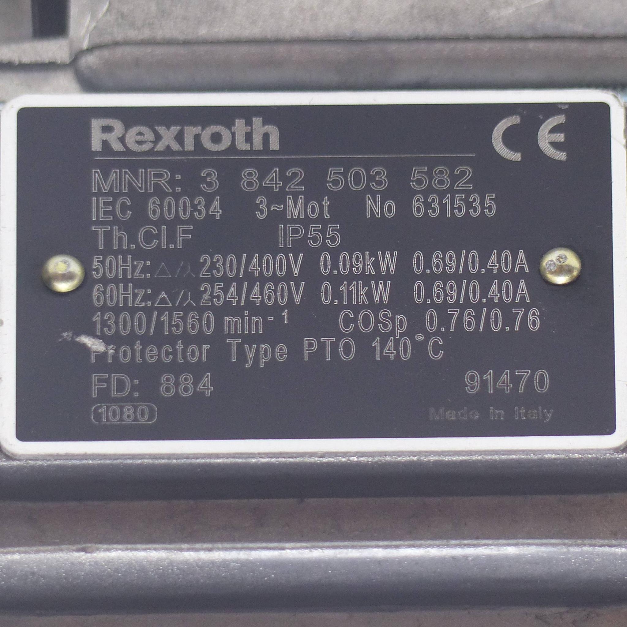 Produktfoto 2 von REXROTH Getriebemotor