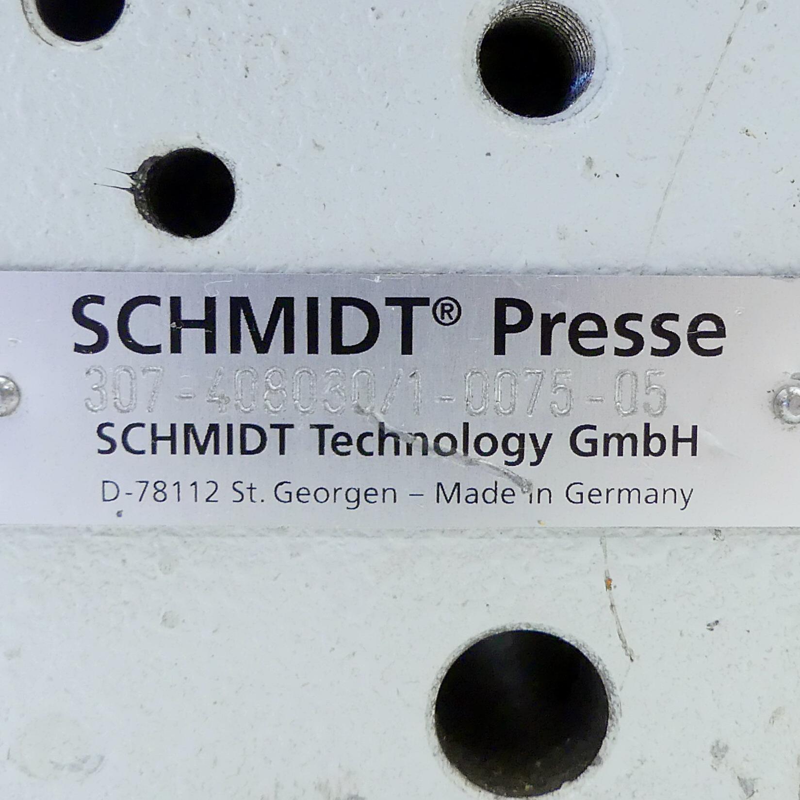 Produktfoto 2 von SCHMIDT Manuelle Presse 307-408030/1-0075-05