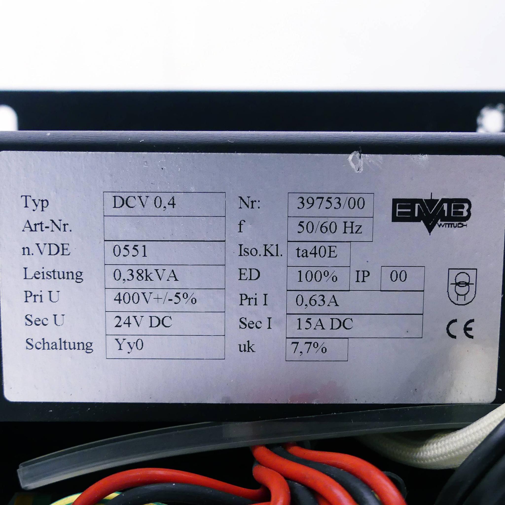 Produktfoto 2 von EMB_WITTICH Transformator DCV 0,4