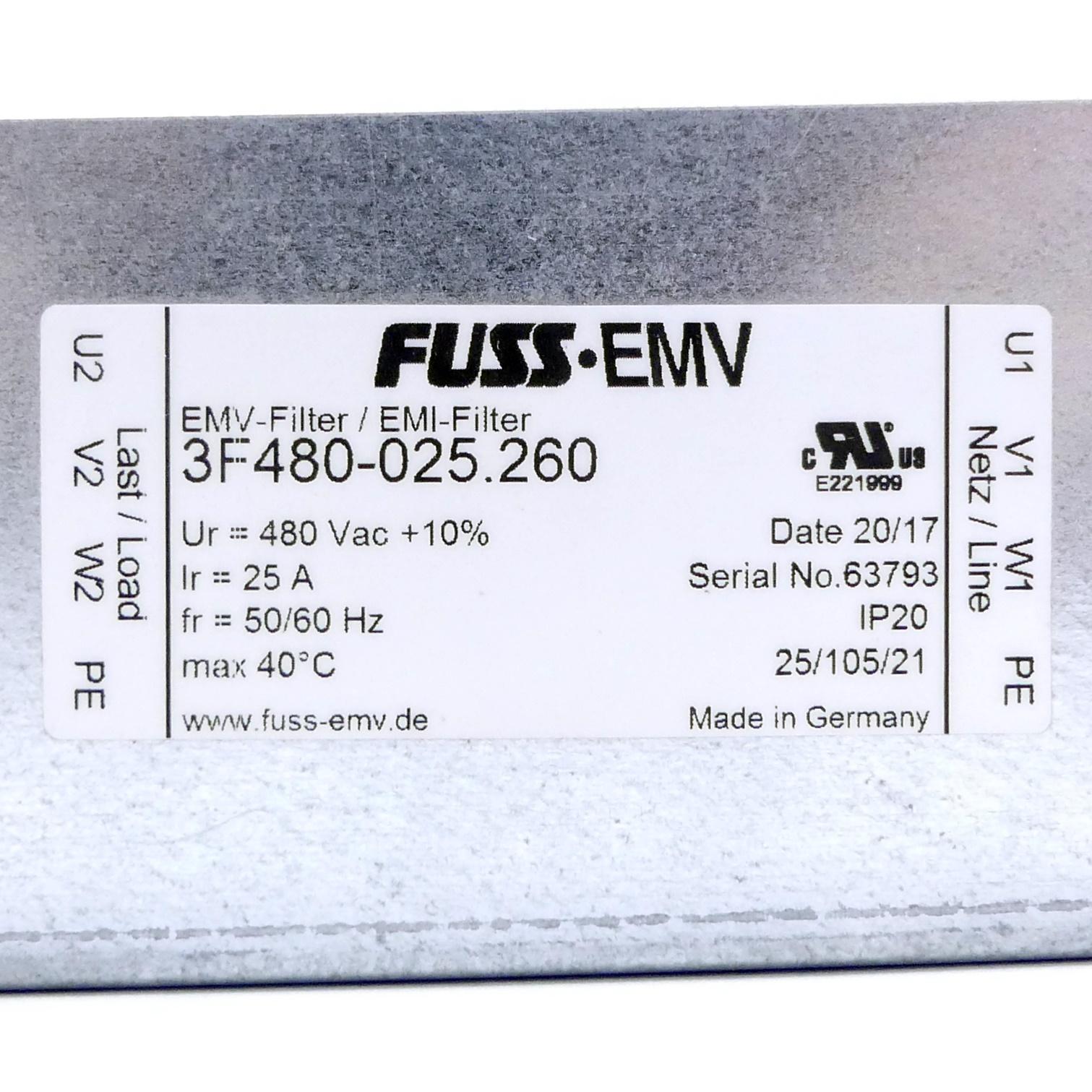 Produktfoto 2 von FUSS-EMV EMV-Filter