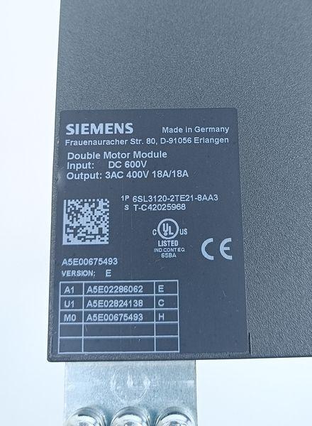Produktfoto 4 von Siemens 6SL3120-2TE21-8AA3 Double Motor Module FS: E TESTED & TOP ZUSTAND