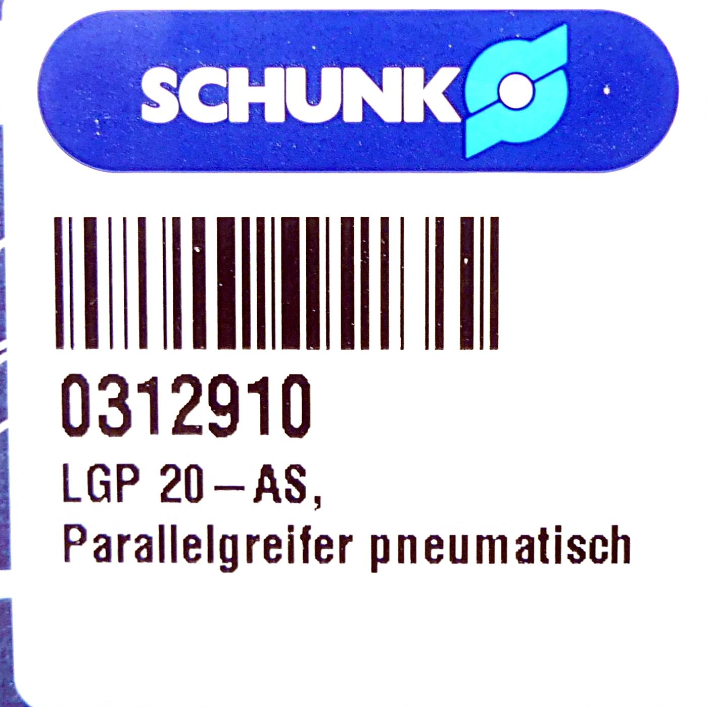 Produktfoto 2 von SCHUNK Parallelgreifer LGP 20-AS