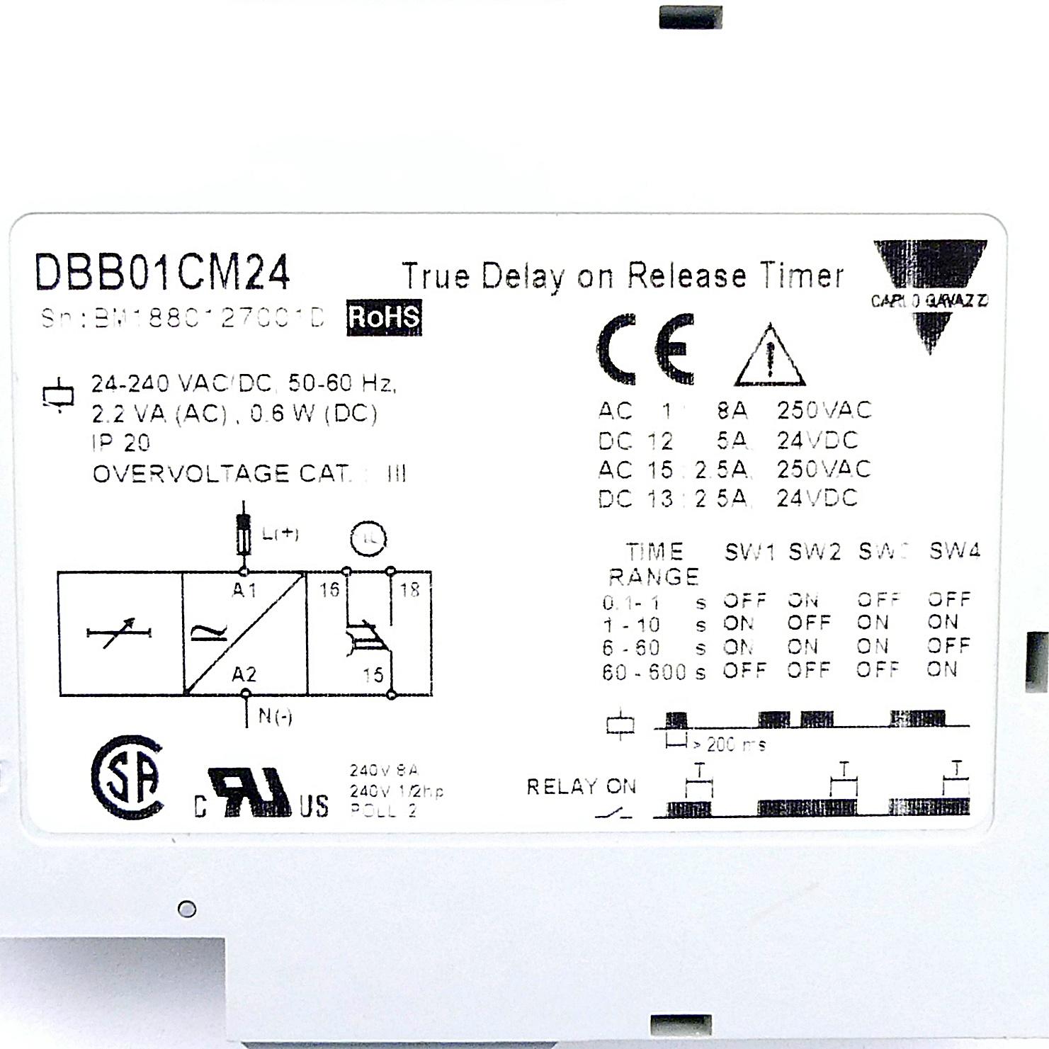 Produktfoto 2 von CARLO GAVAZZI Zeitrelais