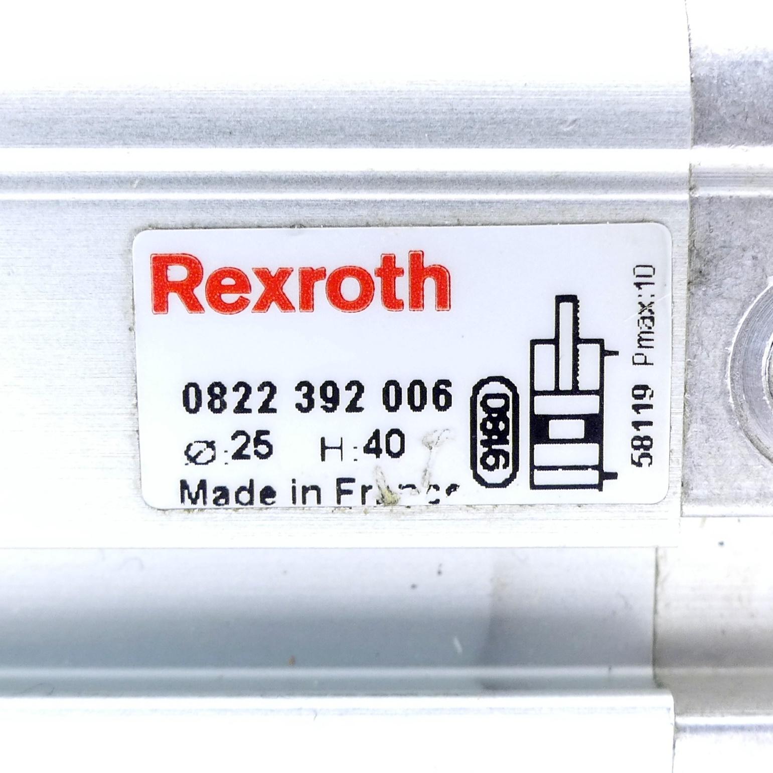 Produktfoto 2 von REXROTH Kompaktzylinder 0822 392 006