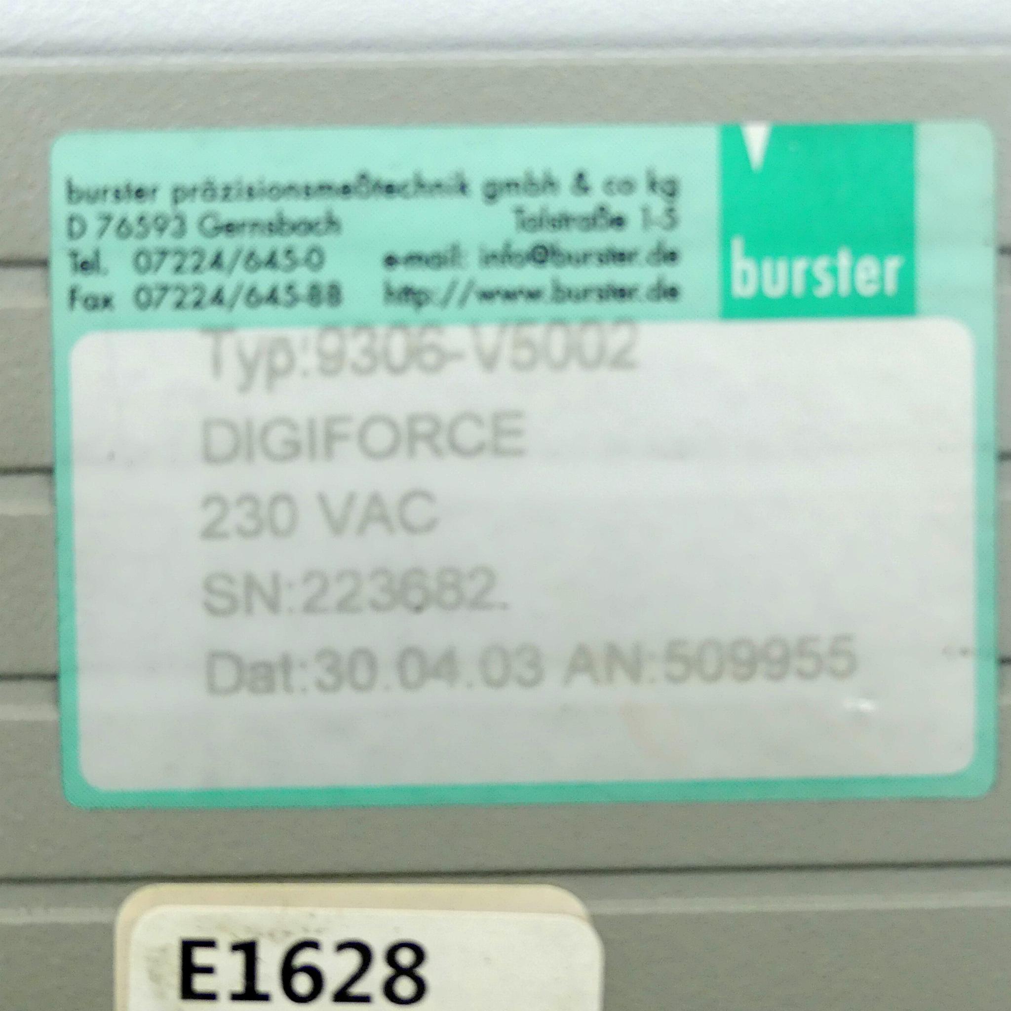 Produktfoto 2 von BURSTER Digiforce 9306